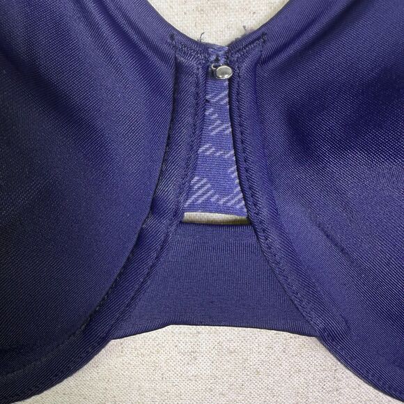 Olga Leopard Animal Print Bra Sz 40DD Purple Underwire No Side Effects 2/$15 - Picture 3 of 13